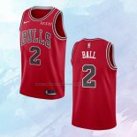 NO 2 Lonzo Ball Camiseta Chicago Bulls Icon Rojo 2021