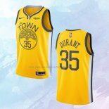 NO 35 Kevin Durant Camiseta Golden State Warriors Earned Amarillo