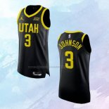 NO 3 Stanley Johnson Camiseta Utah Jazz Statement Autentico Negro 2022-23