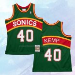 NO 40 Shawn Kemp Camiseta Mitchell & Ness Seattle SuperSonics Verde 1994-95
