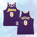 NO 8 Kobe Bryant Camiseta Los Angeles Lakers Violeta
