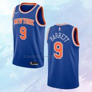 NO 9 RJ Barrett Camiseta New York Knicks Icon Azul 2020-21