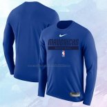 Camiseta Manga Larga Dallas Mavericks Practice Performance 2022-23 Azul