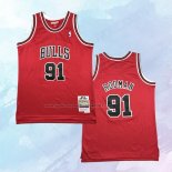 Camiseta Nino Chicago Bulls Dennis Rodman NO 91 Mitchell & Ness 1997-98 Rojo