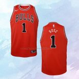 Camiseta Nino Chicago Bulls Derrick Rose NO 1 Icon Rojo
