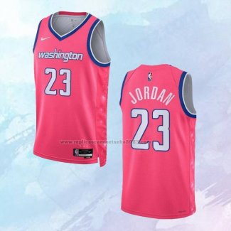 Camiseta Washington Wizards Michael Jordan NO 23 Ciudad 2022-23 Rosa
