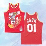 NO 01 Camiseta Houston Rockets x Cactus Jack Rojo