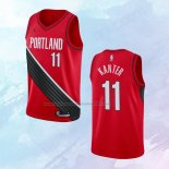 NO 11 Enes Kanter Camiseta Portland Trail Blazers Statement Rojo