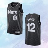 NO 12 Joe Harris Camiseta Brooklyn Nets Earned Negro 2020-21