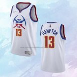 NO 13 R.J. Hampton Camiseta Denver Nuggets Earned Blanco 2020-21