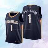 NO 1 Zion Williamson Camiseta Nino New Orleans Pelicans Icon Azul 2019-20