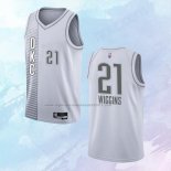 NO 21 Aaron Wiggins Camiseta Oklahoma City Thunder Ciudad Blanco 2021-22