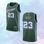 NO 23 Jaden Ivey Camiseta Detroit Pistons Ciudad Verde 2022-23