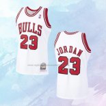 NO 23 Michael Jordan Camiseta Mitchell & Ness Chicago Bulls Blanco 1997-98
