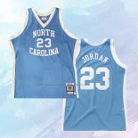 NO 23 Michael Jordan Camiseta Mitchell & Ness NCAA North Carolina Tar Heels Azul 1983-84