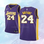 NO 24 Kobe Bryant Camiseta Nino Los Angeles Lakers Statehombret Violeta 2017-18