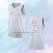 NO 25 Derrick Rose Camiseta Detroit Pistons MVP Blanco