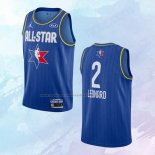 NO 2 Kawhi Leonard Camiseta Los Angeles Clippers All Star 2020 Azul