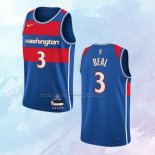 NO 3 Bradley Beal Camiseta Washington Wizards Ciudad Azul 2021-22