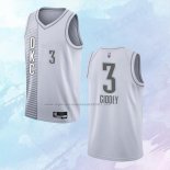 NO 3 Josh Giddey Camiseta Oklahoma City Thunder Ciudad Blanco 2021-22