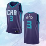 NO 3 Terry Rozier III Camiseta Charlotte Hornets Statement Edition Violeta