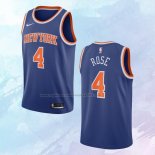 NO 4 Derrick Rose Camiseta New York Knicks Icon Azul 2020-21