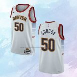NO 50 Aaron Gordon Camiseta Denver Nuggets Ciudad Blanco 2022-23
