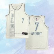 NO 7 Carmelo Anthony Camiseta Oklahoma City Thunder Ciudad Blanco 2021-22