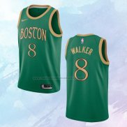 NO 8 Kemba Walker Camiseta Boston Celtics Ciudad Verde