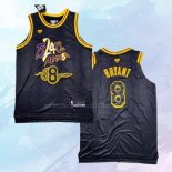 NO 8 Kobe Bryant Camiseta Los Angeles Lakers Black Mamba Snakeskin Negro