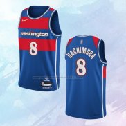 NO 8 Rui Hachimura Camiseta Washington Wizards Ciudad Azul 2021-22