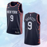 NO 9 RJ Barrett Camiseta New York Knicks Ciudad Edition Azul 2019-20