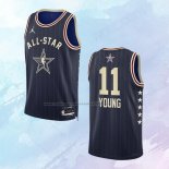 Camiseta All Star 2024 Atlanta Hawks Trae Young NO 11 Azul