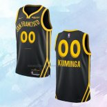 Camiseta Golden State Warriors Jonathan Kuminga NO 00 Ciudad 2023-24 Negro