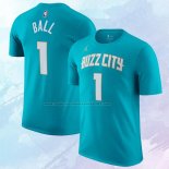 Camiseta Manga Corta Charlotte Hornets Lamelo Ball Ciudad 2023-24 Verde
