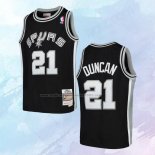 Camiseta Nino San Antonio Spurs Tim Duncan NO 21 Mitchell & Ness 1998-99 Negro