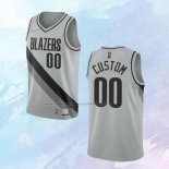 Camiseta Portland Trail Blazers Personalizada Earned Gris 2020-21