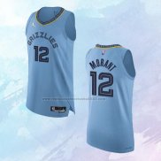 NO 12 Ja Morant Camiseta Memphis Grizzlies Statement Autentico Azul 2021-22