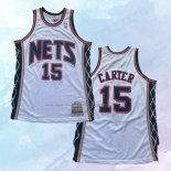 NO 15 Vince Carter Camiseta Mitchell & Ness Brooklyn Nets Blanco 2006-07