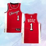 NO 1 Derrick Rose Camiseta Chicago Bulls Ciudad Rojo 2021-22