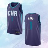 NO 1 Malik Monk Camiseta Charlotte Hornets Statement Edition Violeta