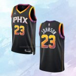 NO 23 Cameron Johnson Camiseta Phoenix Suns Statement Negro 2022-23