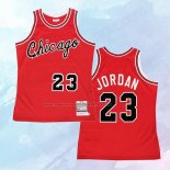 NO 23 Michael Jordan Camiseta Mitchell & Ness Chicago Bulls Rojo 1984-85