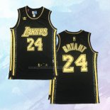 NO 24 Kobe Bryant Camiseta Los Angeles Lakers Retro Oro Negro
