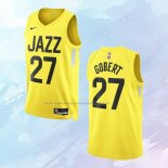 NO 27 Rudy Gobert Camiseta Utah Jazz Icon Amarillo 2022-23