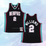 NO 2 Jason Williams Camiseta Memphis Grizzlies Hardwood Classics Throwback Negro
