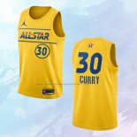 NO 30 Stephen Curry Camiseta Golden State Warriors All Star 2021 Oro