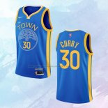 NO 30 Stephen Curry Camiseta Golden State Warriors Earned Azul 2022-23