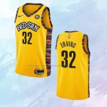 NO 32 Julius Erving Camiseta Brooklyn Nets Ciudad Amarillo 2020-21