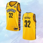 NO 32 Julius Erving Camiseta Brooklyn Nets Ciudad Amarillo 2020-21